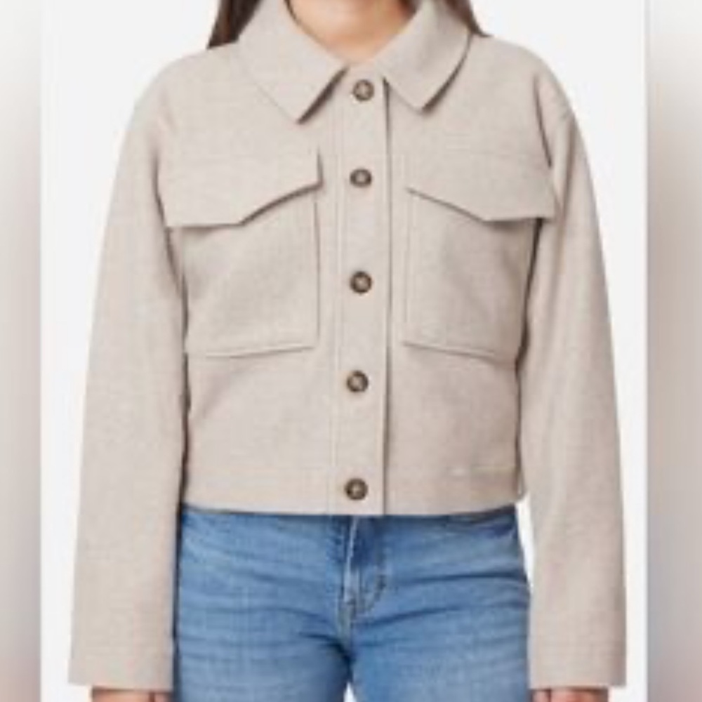 Kensie Women's cropped Tan Jacket size XL